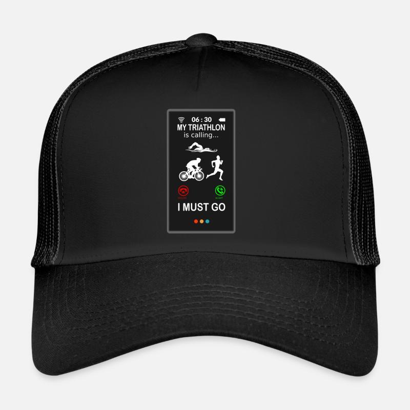 Triathlon est appel drôle dicton drôle Casquette trucker 