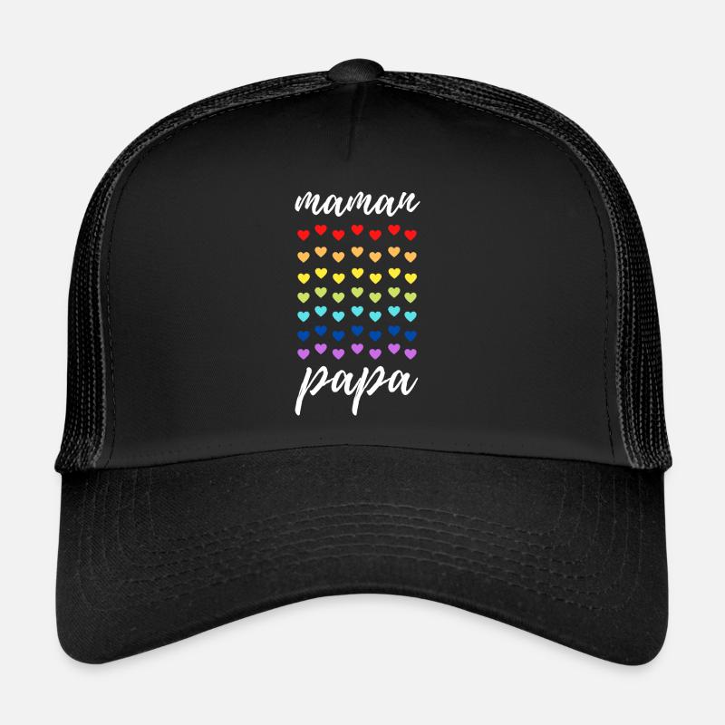 Des cœurs pour Maman et Papa Casquette trucker 