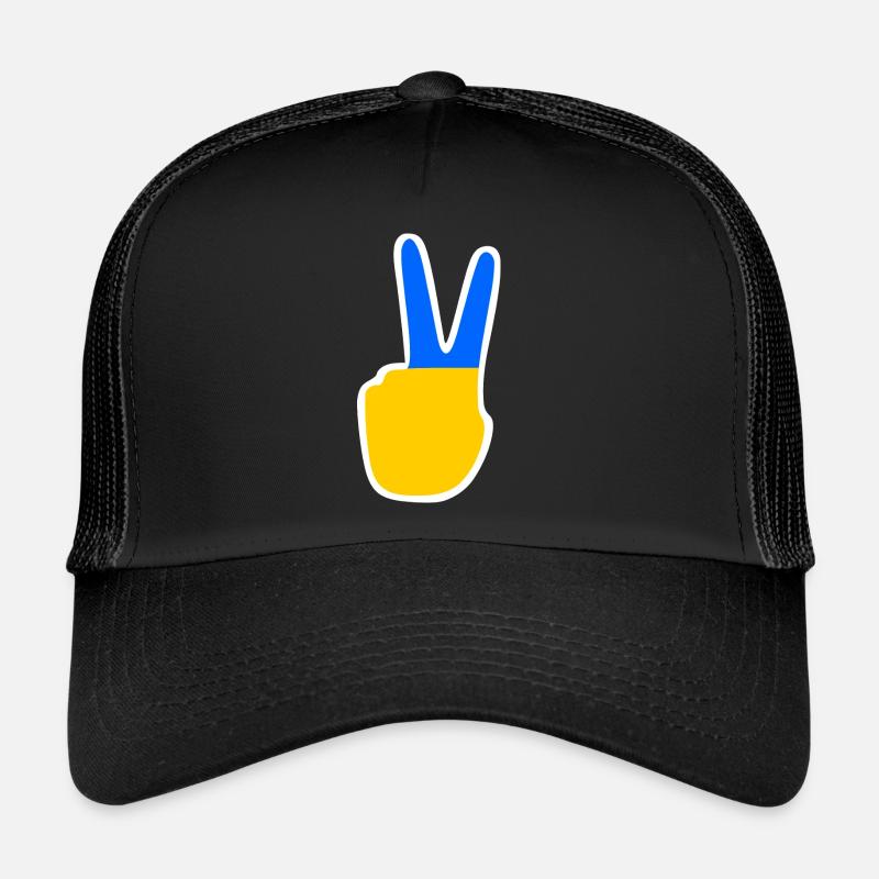 ukraine - Trucker Cap - Schwarz/Schwarz