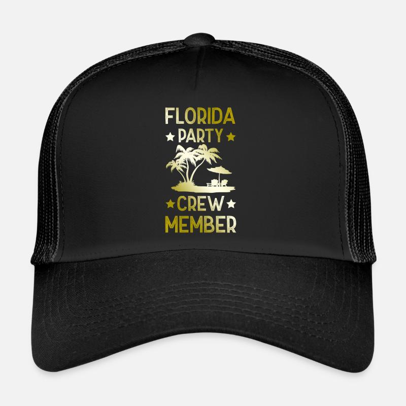 Florida Party Crew - Trucker Cap - Schwarz/Schwarz