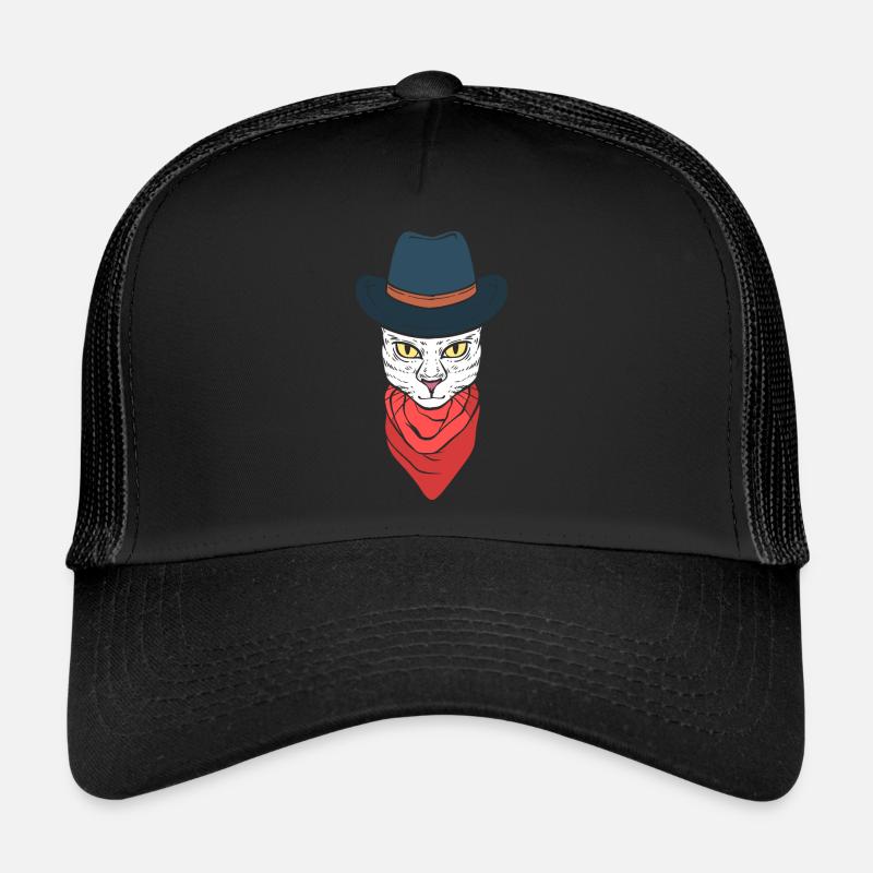 Cat Cowboyhut Katzenfotograf Trucker Cap
