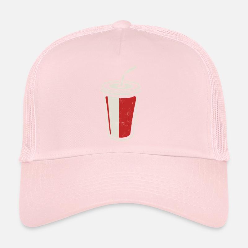 cup with straw - drink iced Trucker Cap