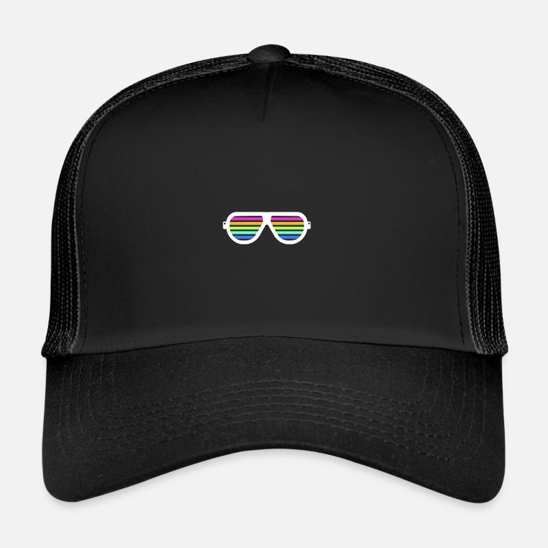 neon party - Trucker Cap - Schwarz/Schwarz