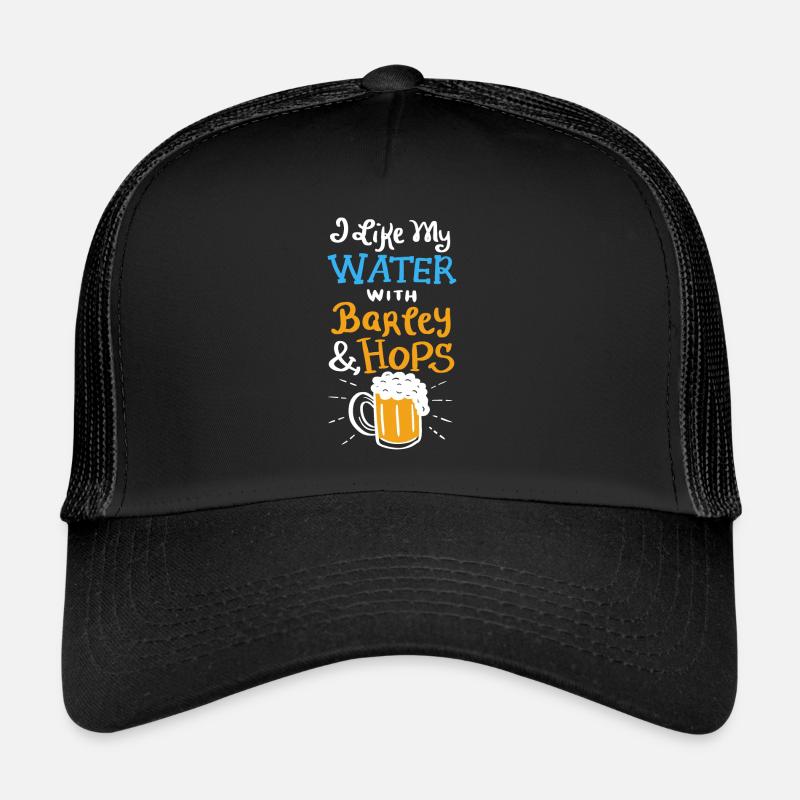 I Like My Water with Barley & Hops Gift Trucker Cap