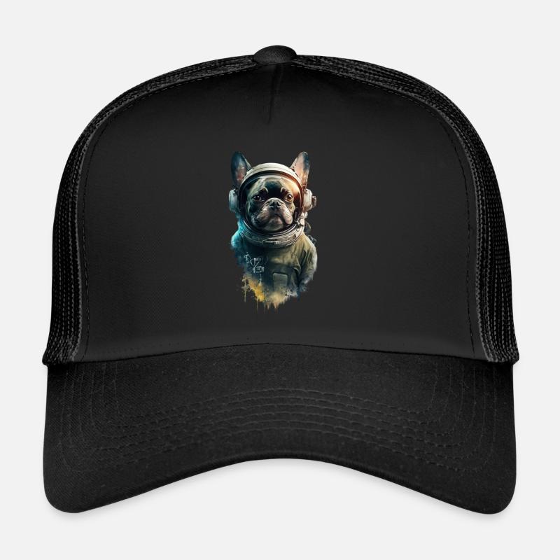 French Bulldog Astronaut Trucker Cap