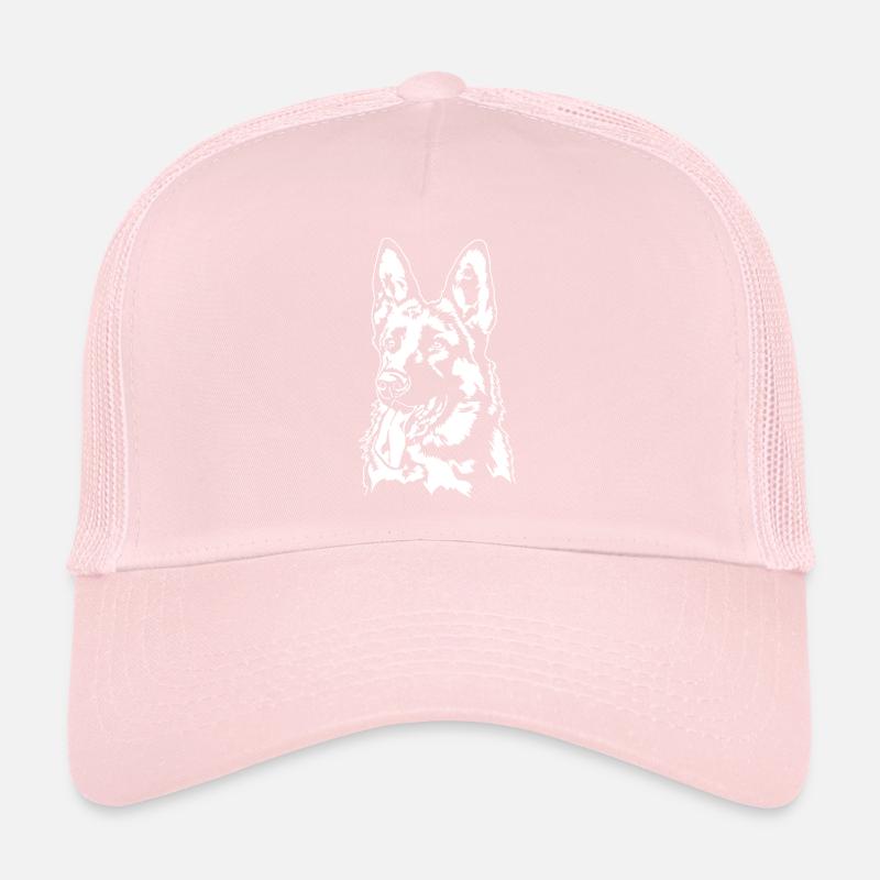 Deutscher Schäferhund Hunde Portrait Hund Wilsigns Trucker Cap