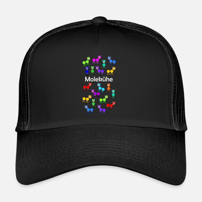 Molecules + cows = molecules - Trucker Cap - black/black