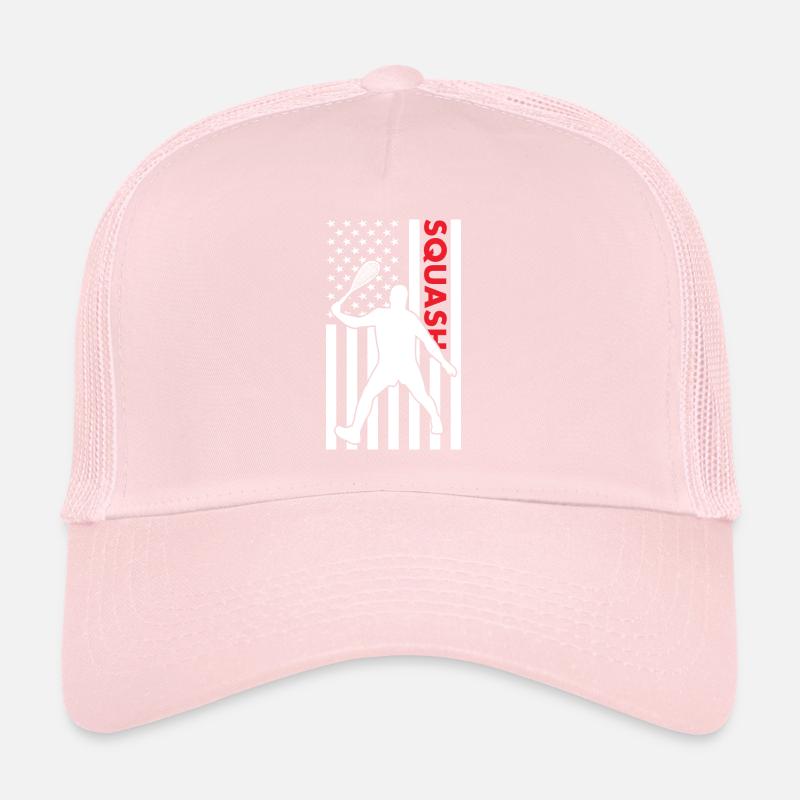 Sport Us Flag Squash Trucker Cap