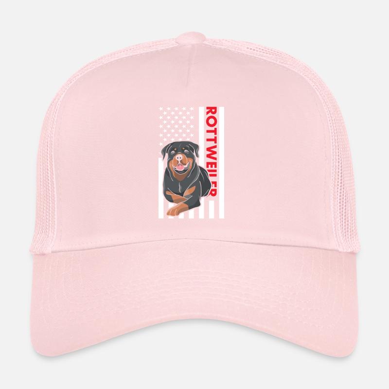 Drapeau américain Rottweiler Casquette trucker 