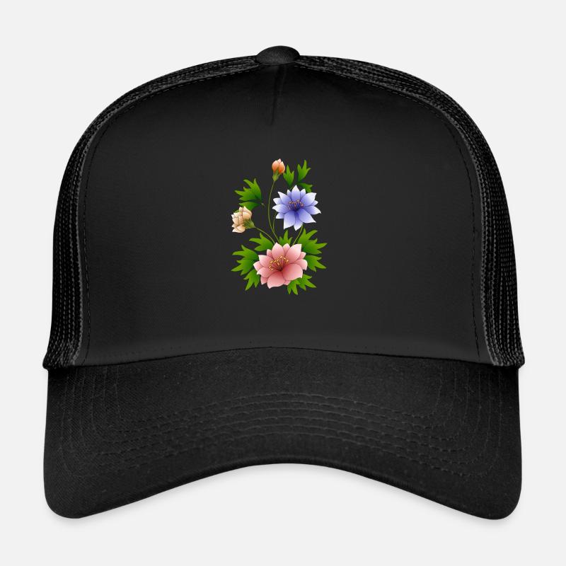 fleurs Casquette trucker 