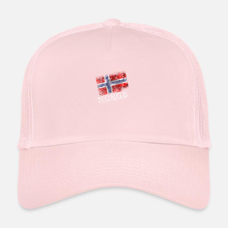 Wikstroem Norway flag style grunge Casquette trucker 