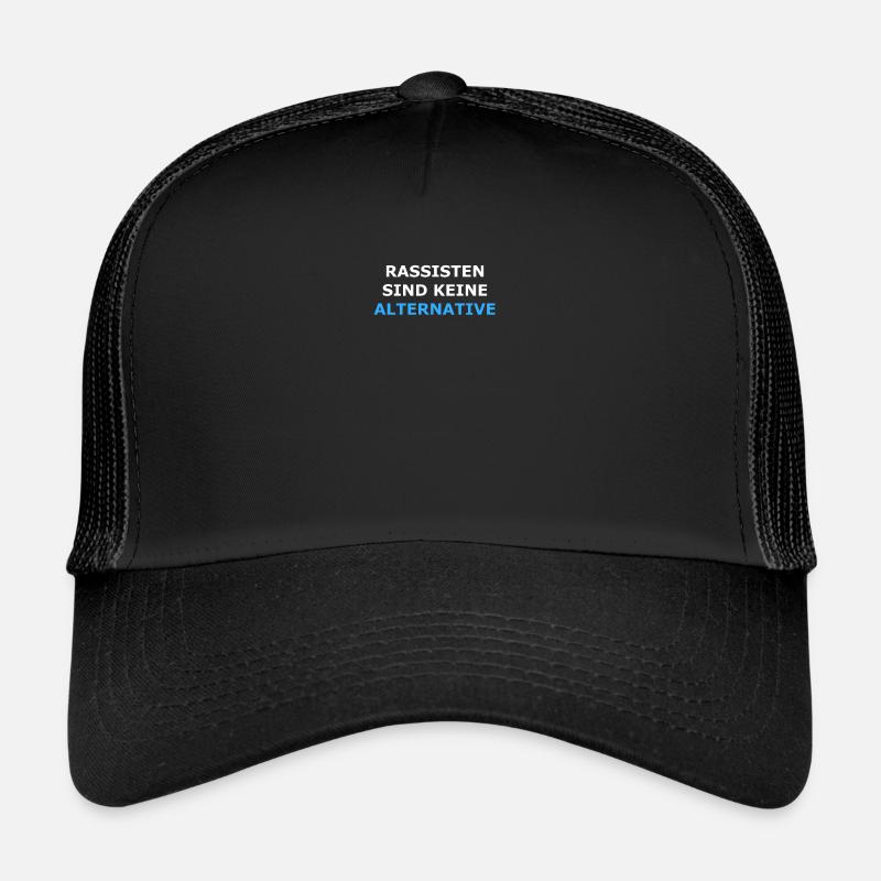 Rassisten sind keine Alternative - Trucker Cap - Schwarz/Schwarz