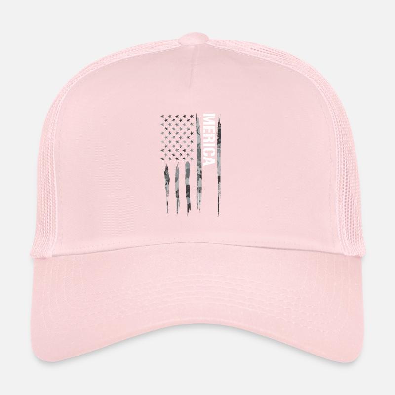 Merica - Drapeau américain Casquette trucker 