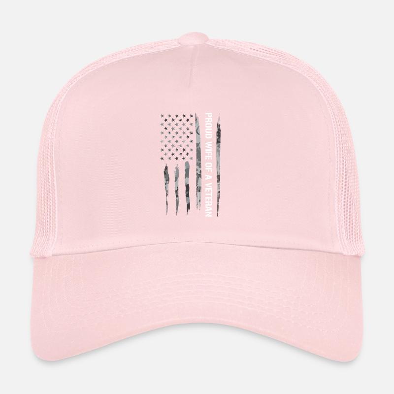 Fière épouse d’un ancien combattant Casquette trucker 