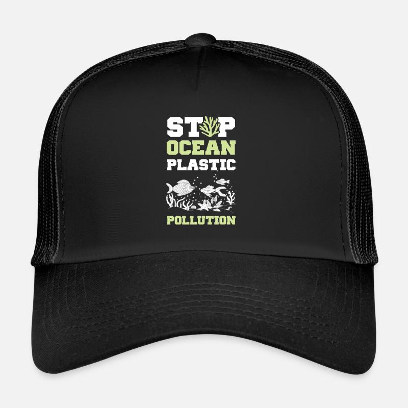plastik save the ocean Trucker Cap