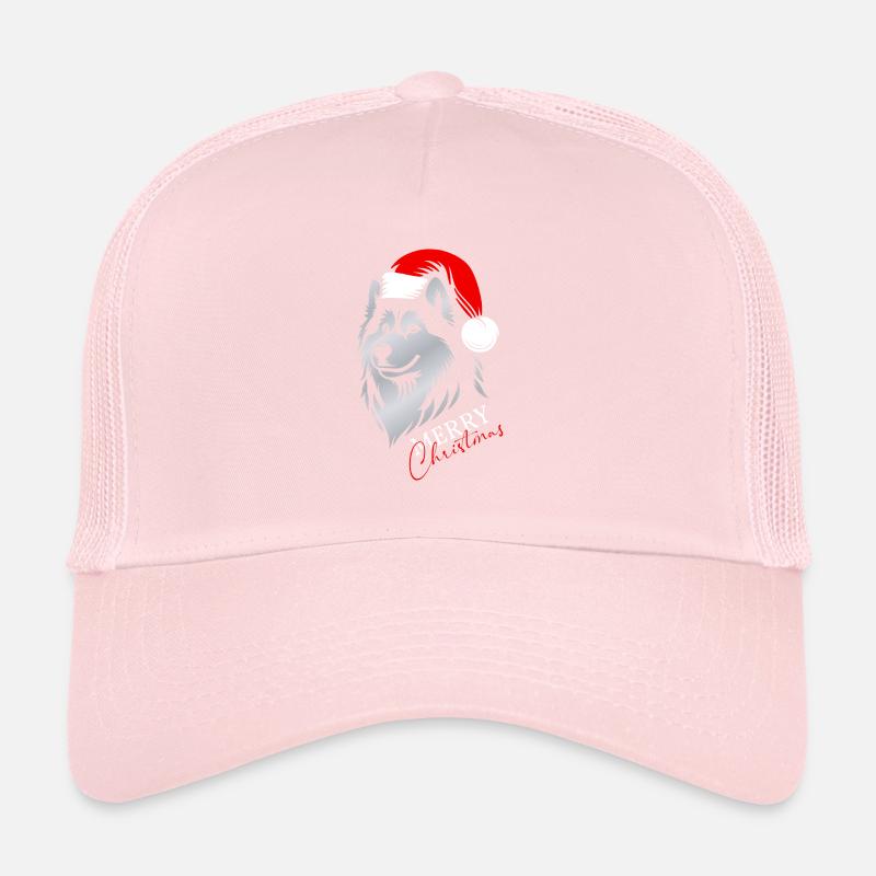 Husky Joyeux Noël, Tête De Chien, Dessin Casquette trucker 