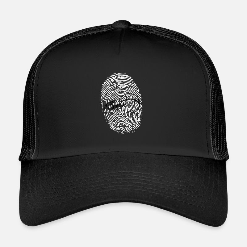Empreinte de kitesurf - Casquette trucker  - noir/noir