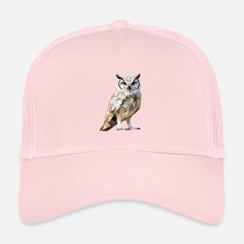 Low Poly Owl – modern design for the smart Trucker Cap