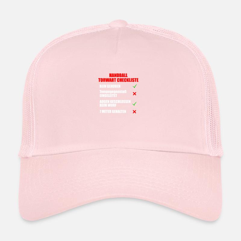 Handball Torwart Checkliste Trucker Cap