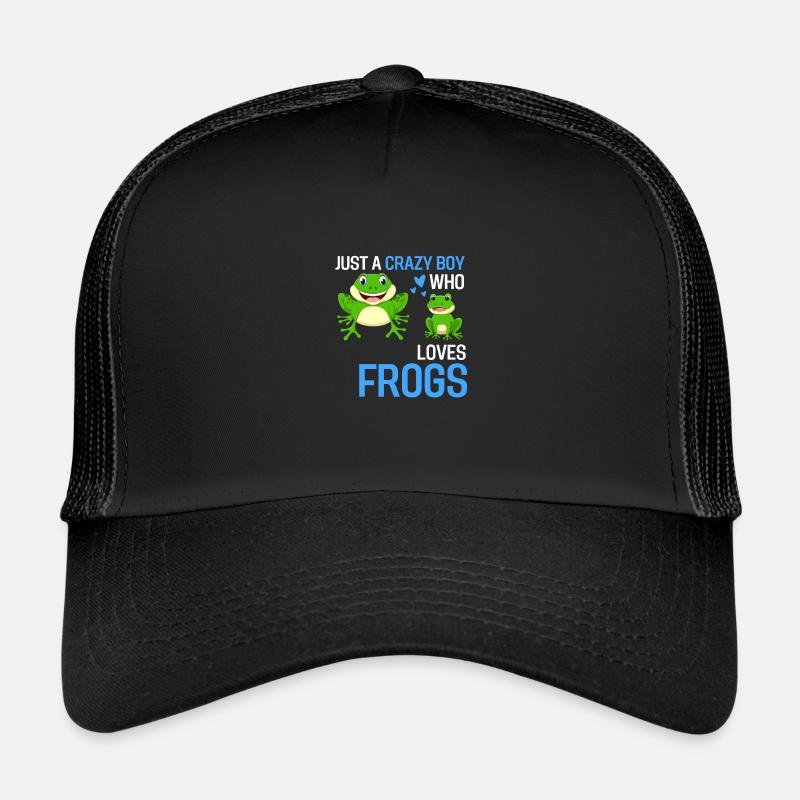 Just a Crazy Boy Animal Gift Frog Casquette trucker 
