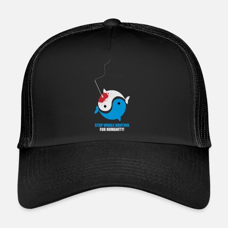 Arrêt chasse à la baleine pour l'humanité Casquette trucker 