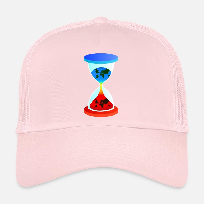 hourglass, climate change, global warming, hourglass Trucker Cap