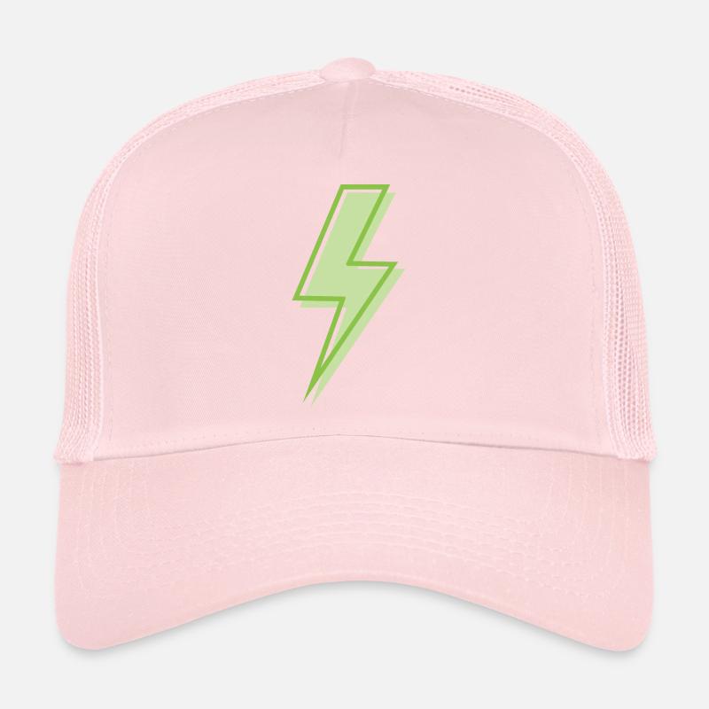 Eclair vert clair Casquette trucker 