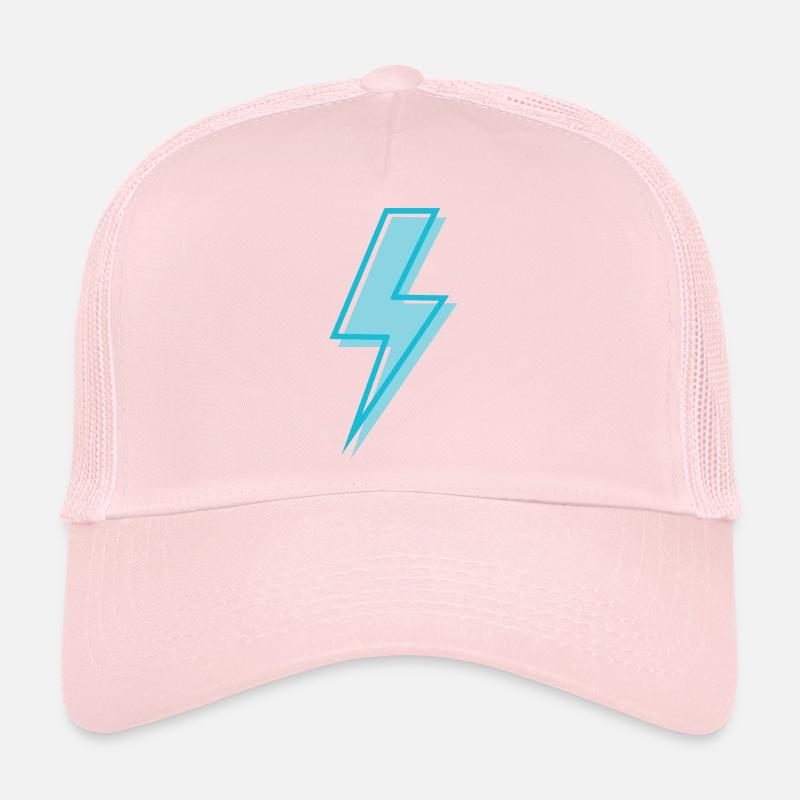 Sky blue lightning Trucker Cap