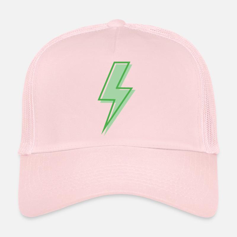 Eclair vert Casquette trucker 