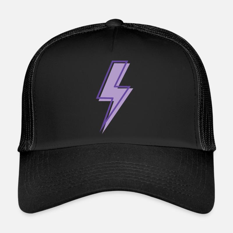 Lila Leuchten - Trucker Cap - Schwarz/Schwarz