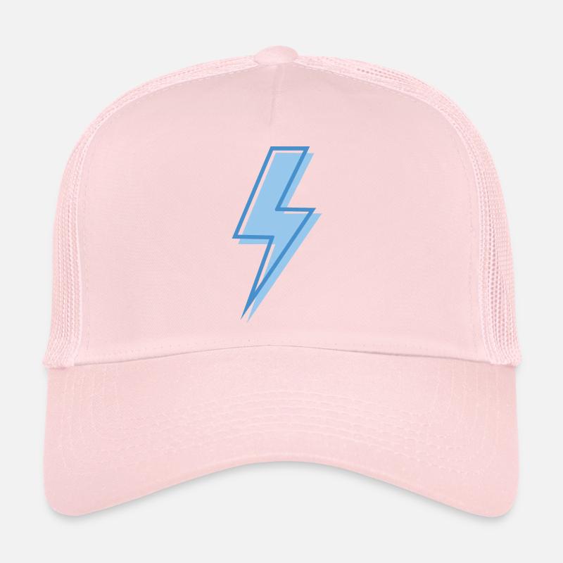 Eclair bleu Casquette trucker 