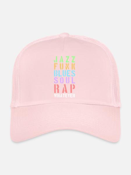 Whatever the music... - Casquette trucker  - rose pâle - Devant