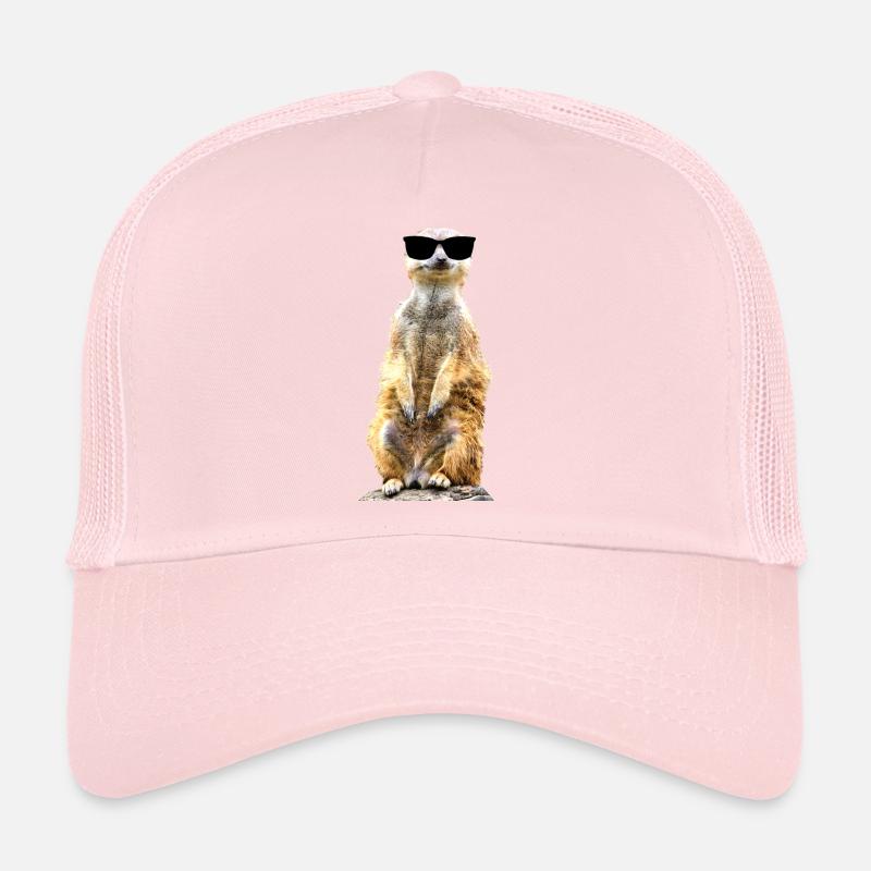 Erdmännchen cool drollig witzig mit Sonnenbrille Trucker Cap