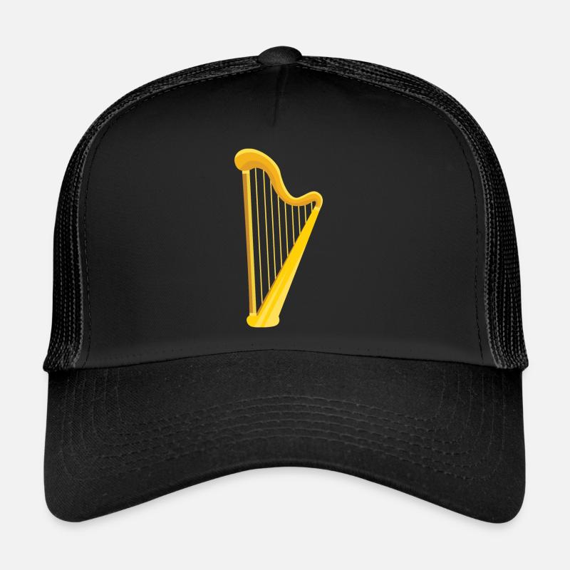 Harpe - Casquette trucker  - noir/noir