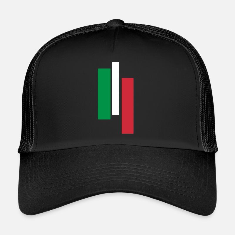 Drapeau Italie Casquette trucker 