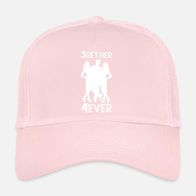 Polyamour Throuple Gift 3gether 4ever Poly Casquette trucker