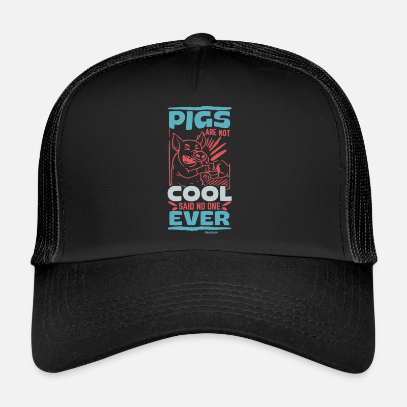Pig Pig PigLet Sow Pigs Gift - Trucker Cap - black/black