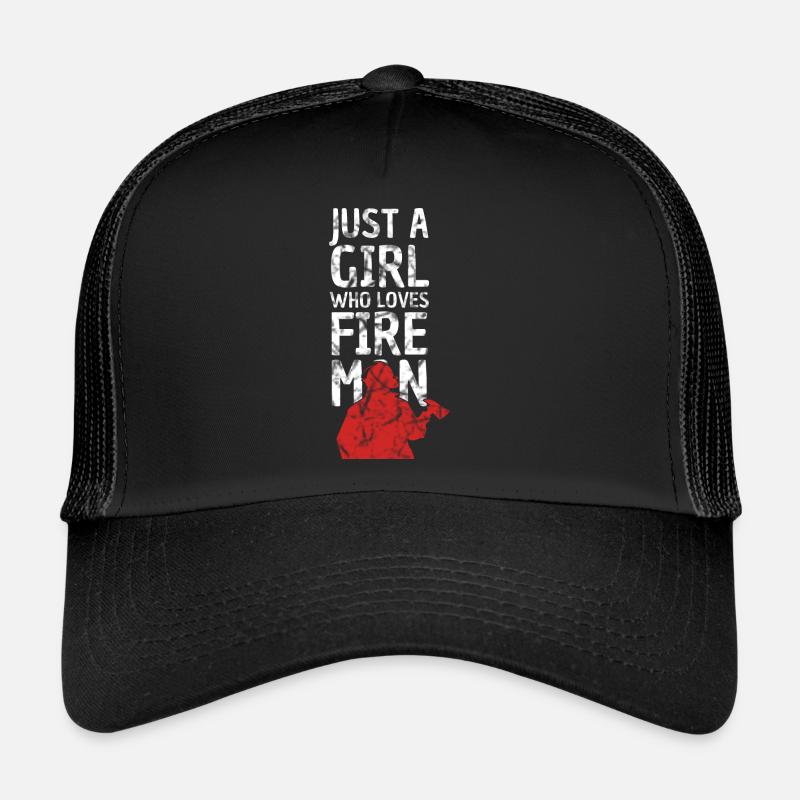 Nur Ein Mädchen Das Feuerwehrmann Liebt Trucker Cap