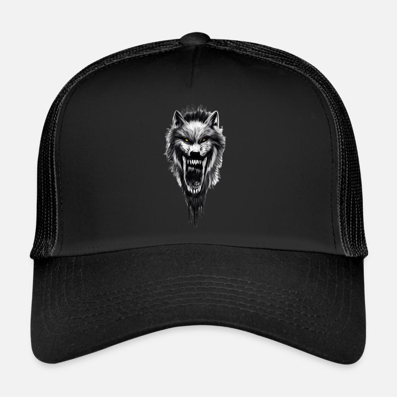 Werwolf gruselig Horror Trucker Cap