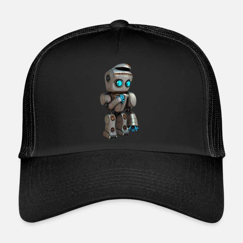 Robot aux yeux bleus Casquette trucker 