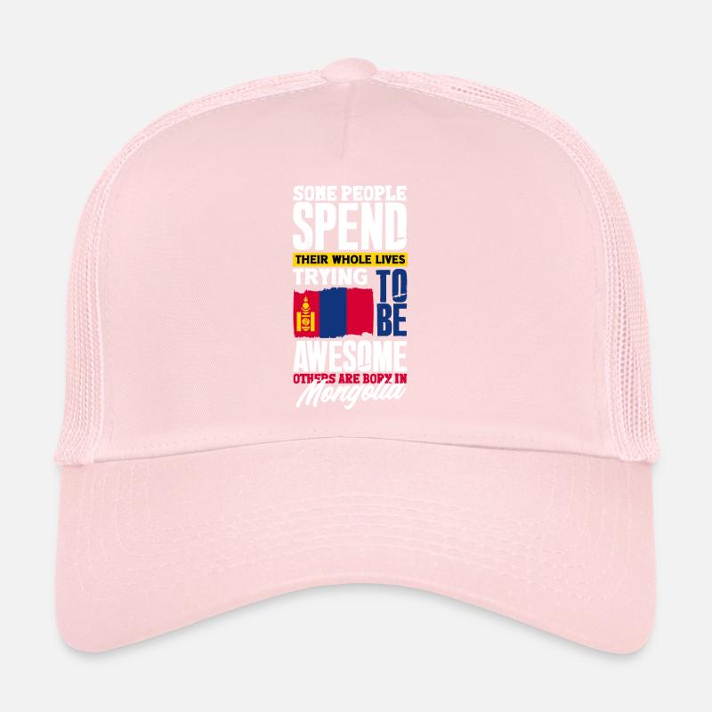 Mongolie Mongolie Citation du drapeau mongol Casquette trucker 