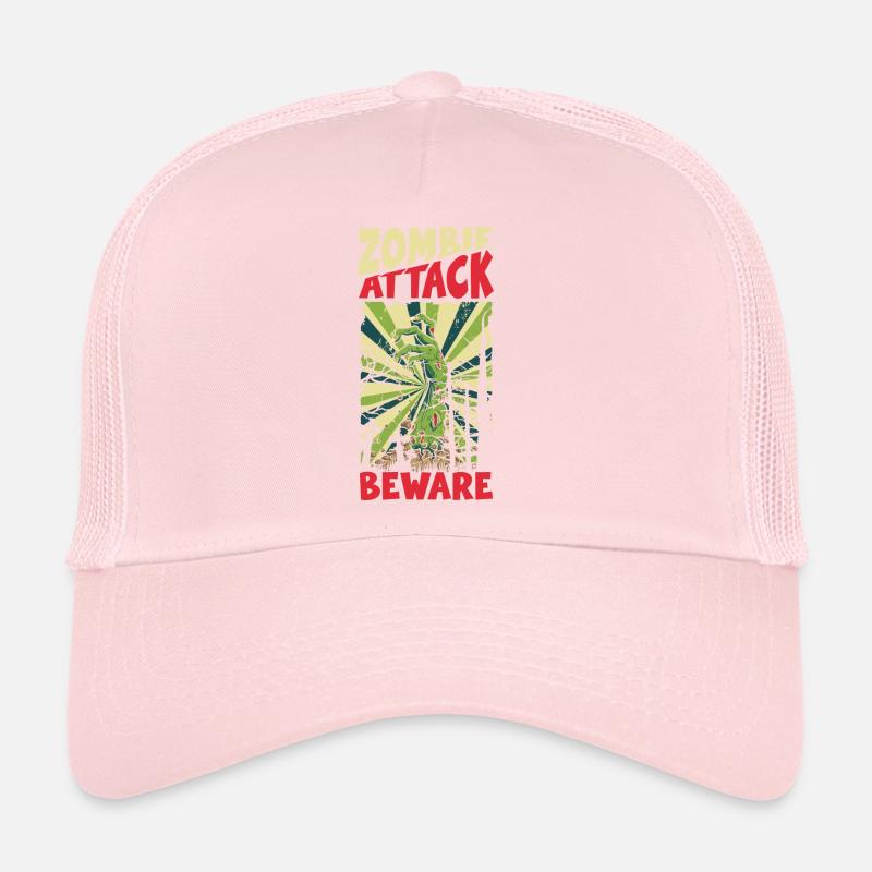 Comic Retro Style Cartoon Trucker Cap
