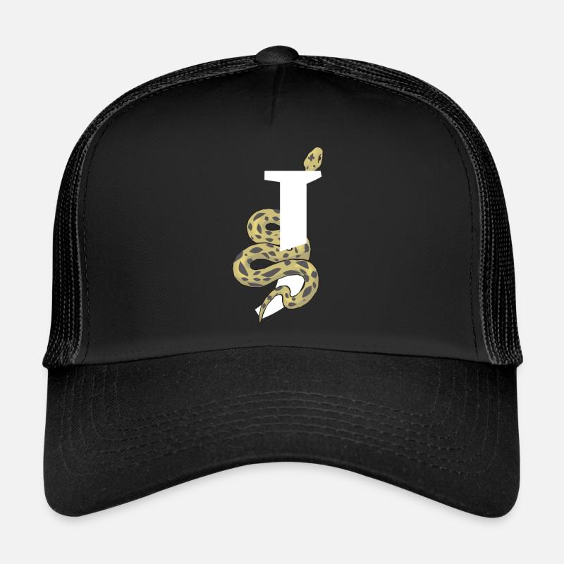 Lettre j serpent Casquette trucker 