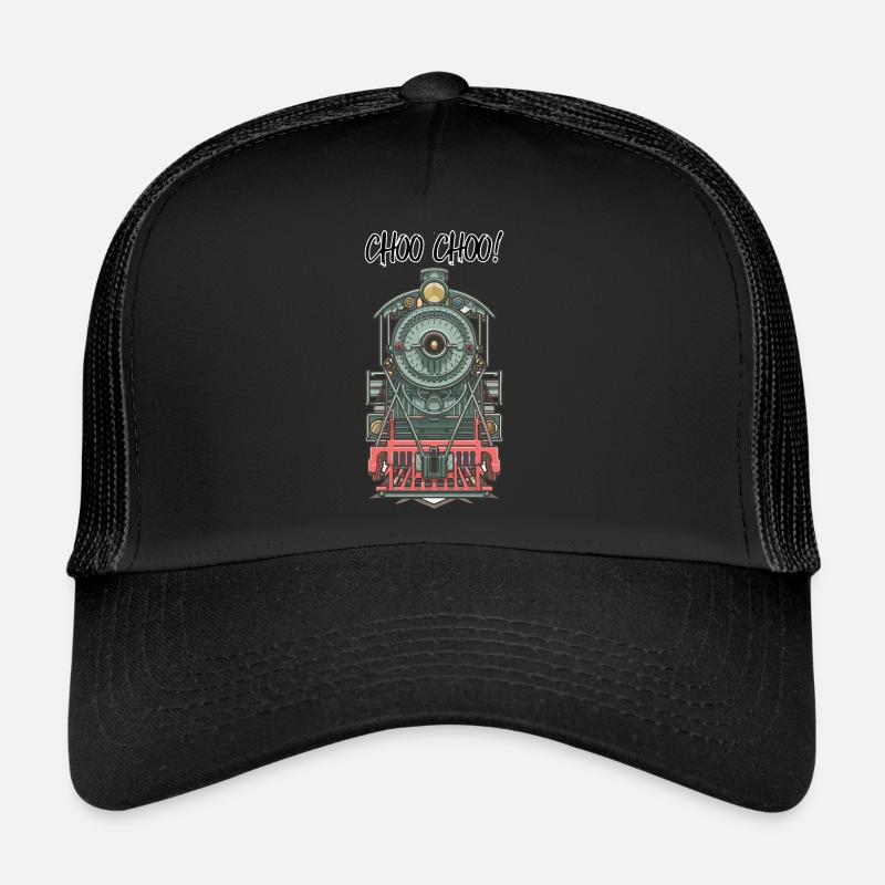 TRAINS - Casquette trucker  - noir/noir