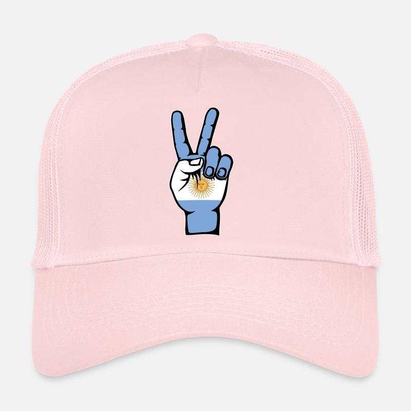 Drapeau argentin, symbole de paix Casquette trucker 