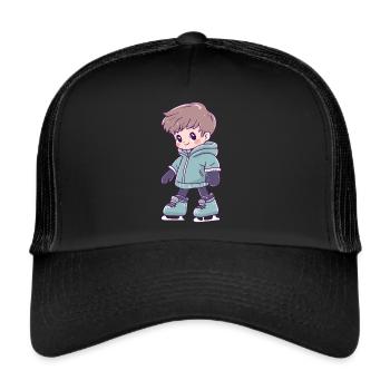 Patinage sur glace Patinage sur glace - Casquette trucker  - noir/noir - Devant