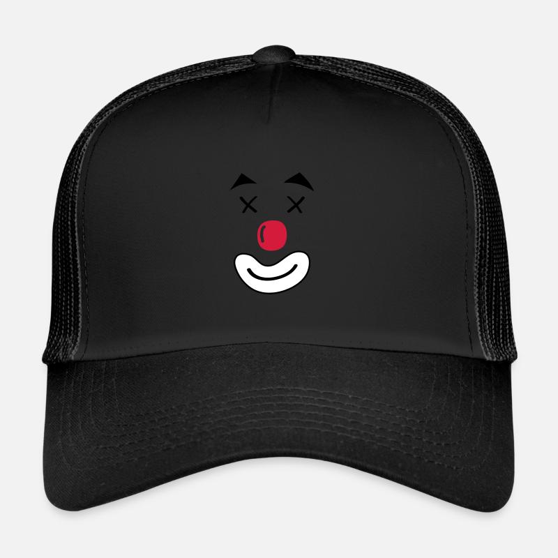 visage de sourire de clown Casquette trucker 