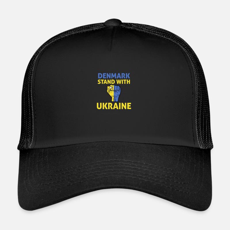 Denmark Ukraine - I support Ukraine Trucker Cap