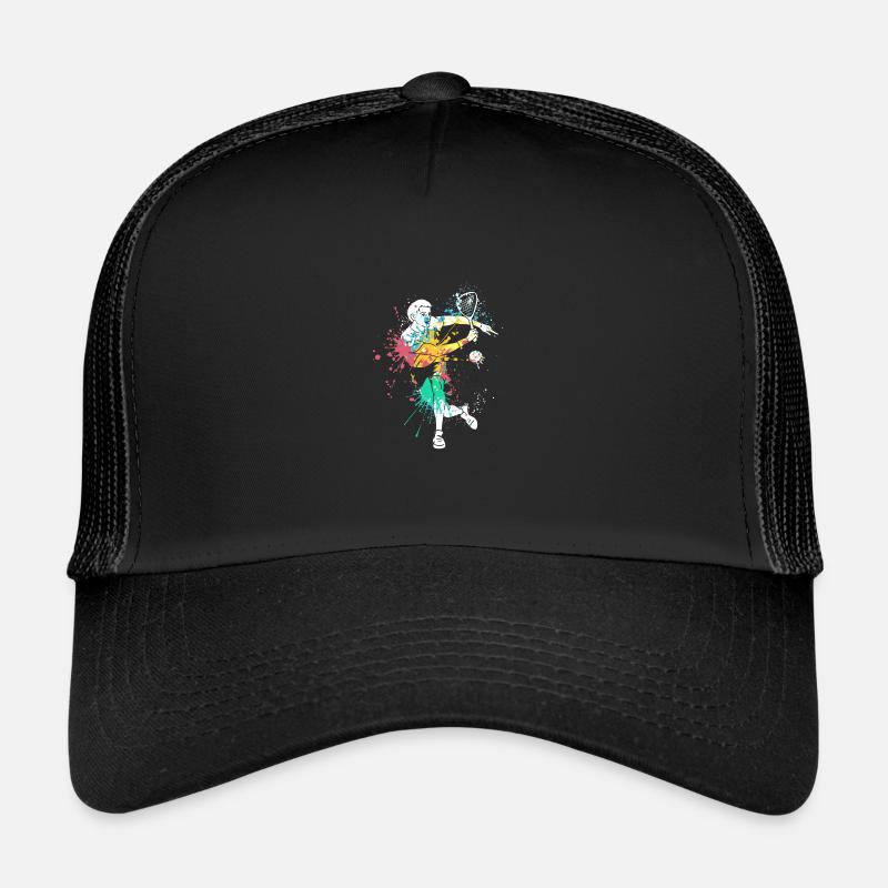 Splash art Squash sports for Squash player Trucker Cap