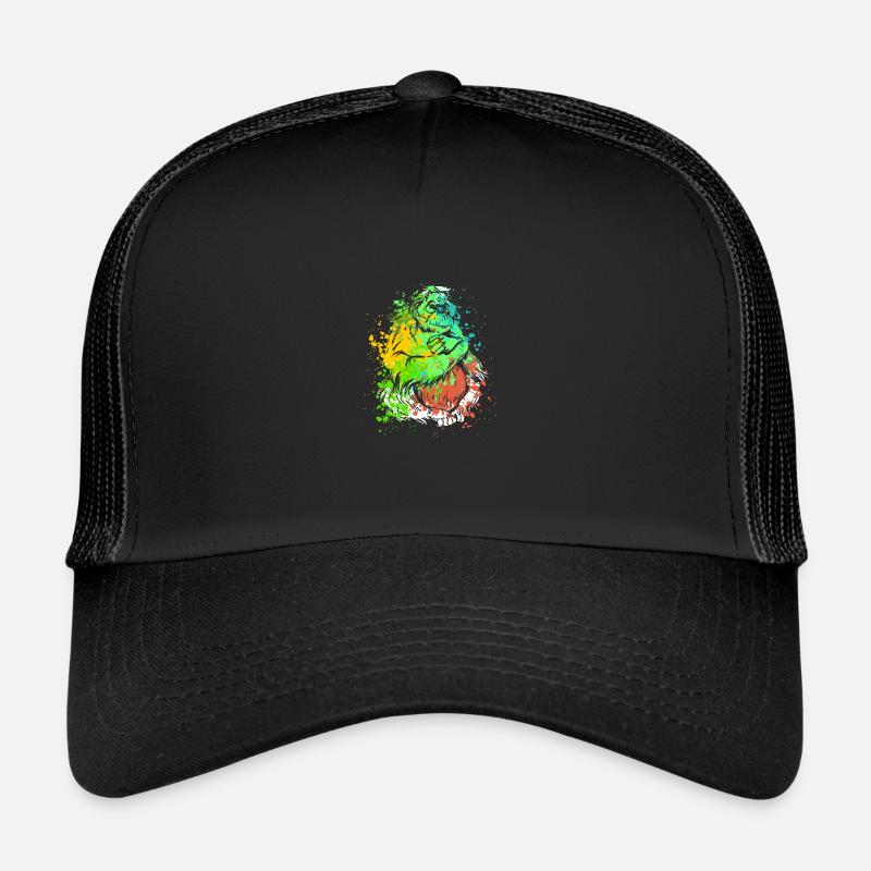 Splash Art Monkey Borneo Orangutan Trucker Cap